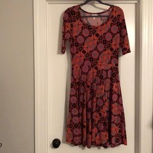 Like New L LuLaRoe Nicole Dress